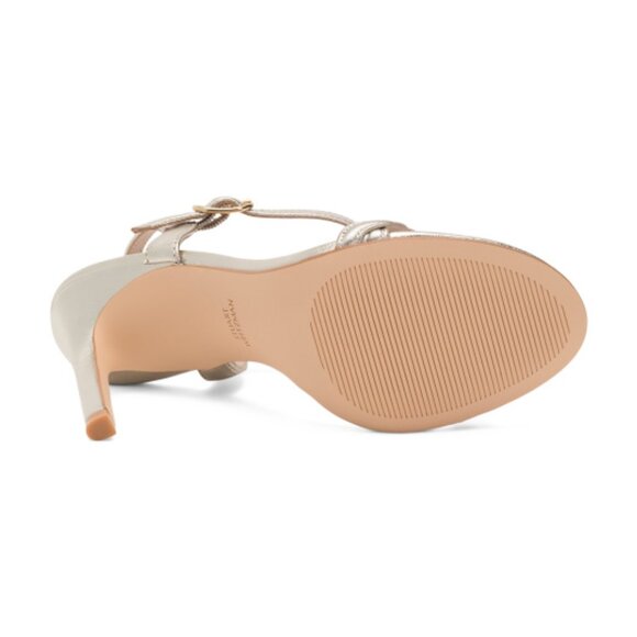 STUART WEITZMAN Made In Spain Leather Dancer Twistie 100 Heeled Sandals - Picture 3 of 3